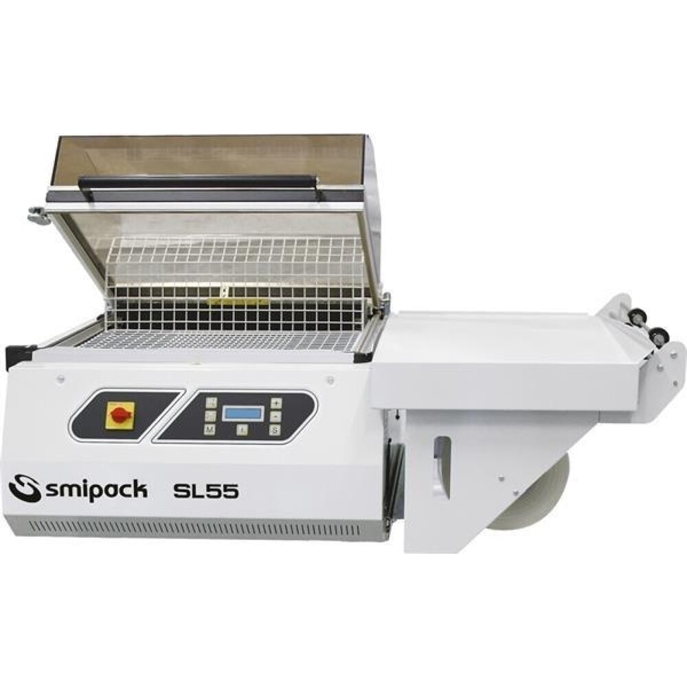 Smipack Haubenschrumpfmaschine SL 55, kompletter Arbeitsgang in 10 Sekunden, (Untergestell optional)
