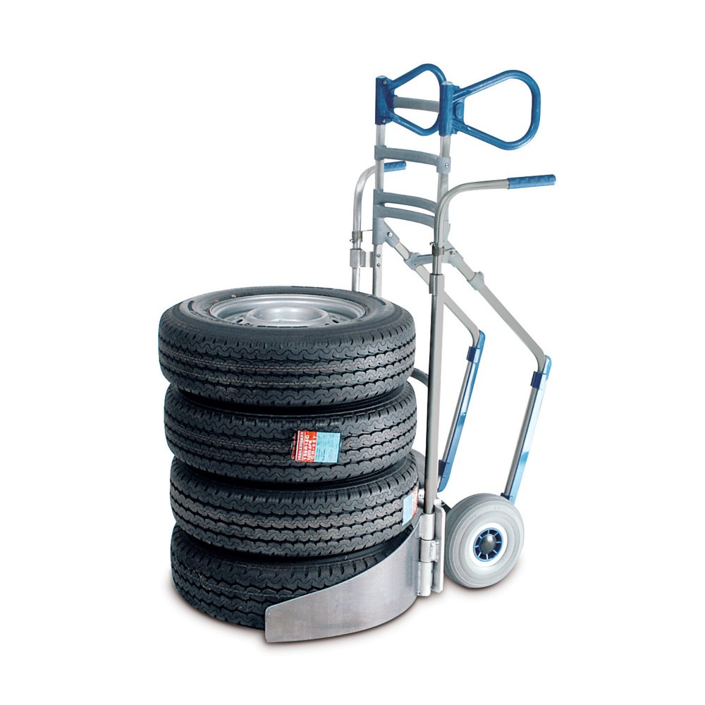 EXPRESSO Reifenkarre aus Aluminium, Tragkraft 200 kg, für 4 Reifen