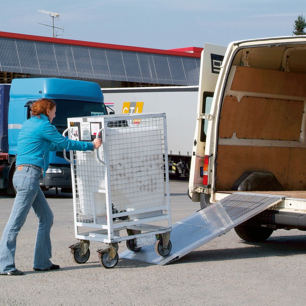 Altec Klappbare Verladeschienen AOS-F, flexibel einsetzbar, Tragkraft/Paar 975 kg/Stück, LxB 2.045 x 800 mm