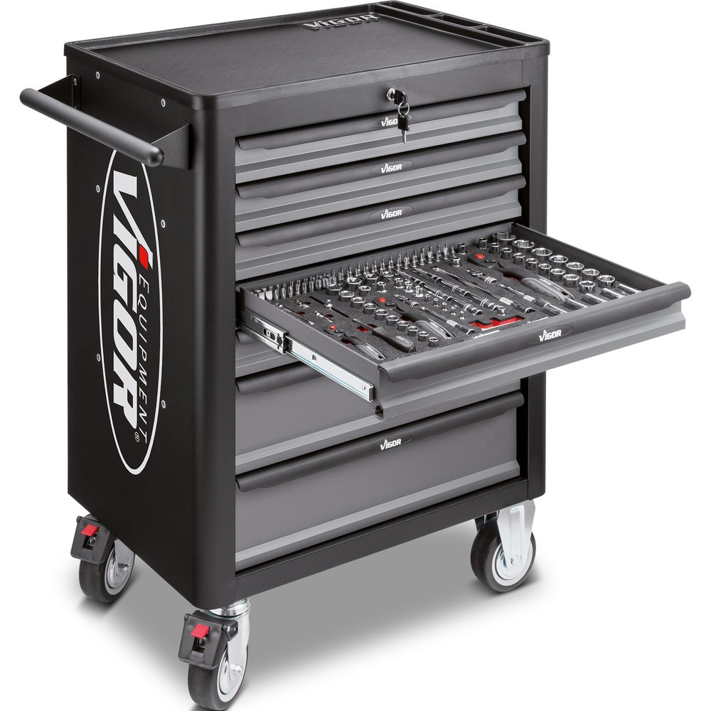 VIGOR® Werkzeugwagen 1000, 7 Schubladen, leer