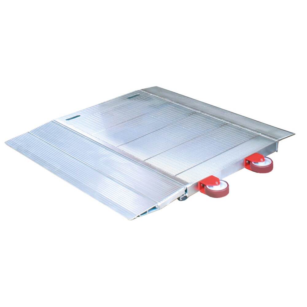 EXPRESSO Verladebrücke mit 2 Transporträder und Griffaussparungen, TK 5.000 kg, BxL 1.250 x 1.300 mm