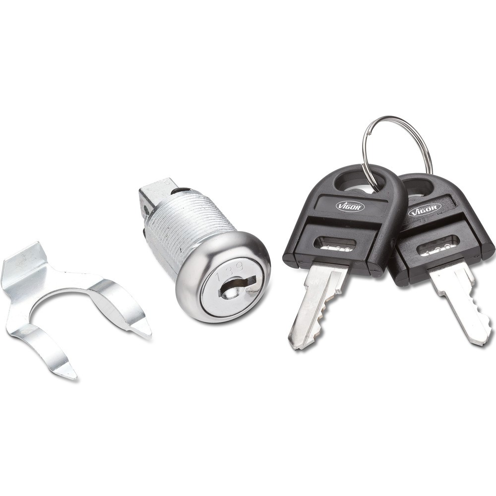 Schloss für VIGOR® Werkzeugwagen und Werkbänke, inkl. 2 Schlüssel