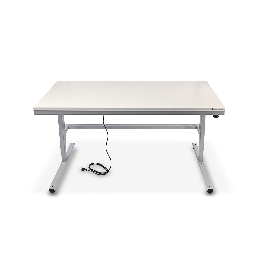 HEMMDAL Elektrisch höhenverstellbarer Packtisch ERGO 2, Grundtisch, Tragfähigkeit 200 kg, HxBxT 720-1.220 x 2.000 x 750 mm