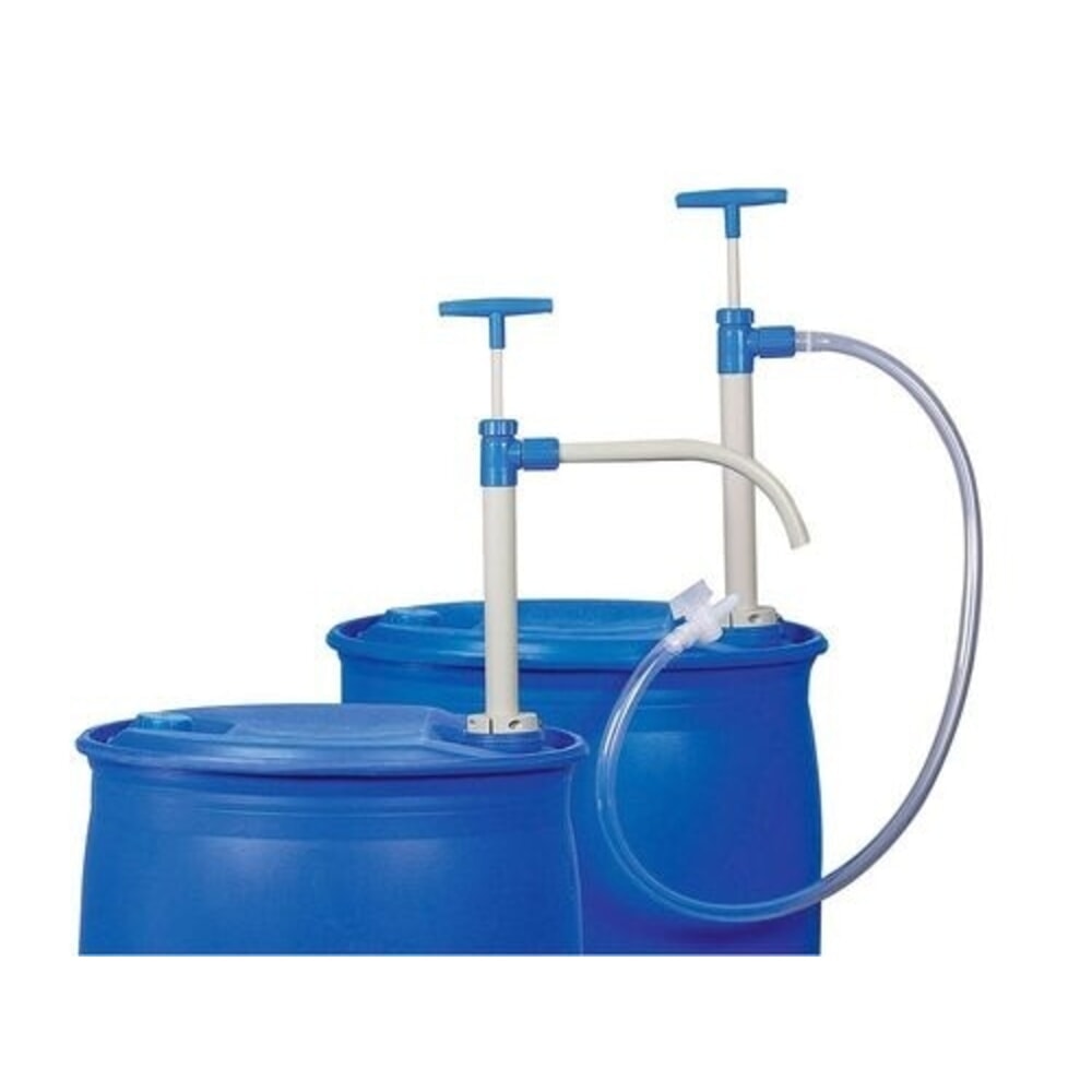 Denios Fasspumpe P 10 aus Polypropylen (PP), mit Auslaufbogen, 1000 mm Tauchtiefe