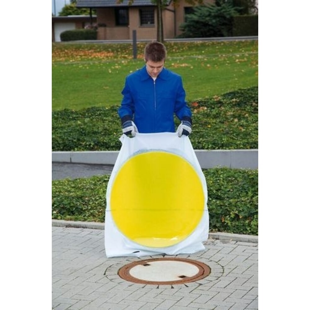 Denios Kanalschutz Abdichtmatte, runde Form, Höhe 8 mm, Ø 450 mm
