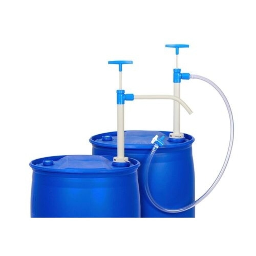 Denios Fasspumpe P 5 aus Polypropylen (PP), mit Auslaufschlauch, 500 mm Tauchtiefe