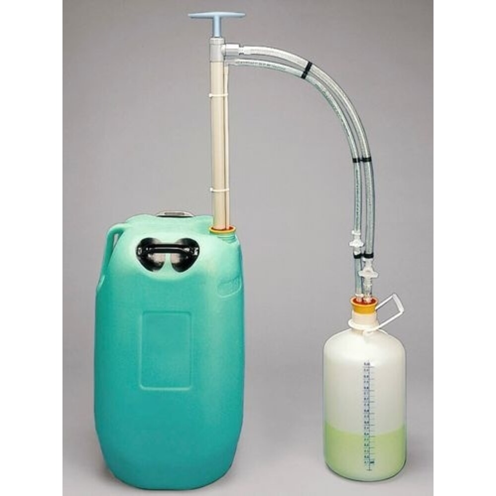 Denios Fasspumpe aus Polypropylen, gasdicht, mit Universal-Adapter