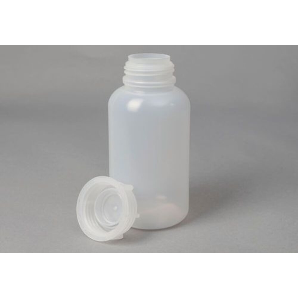 Denios Weithalsflaschen aus LDPE, rund, natur-transparent, 1500 ml, 6 Stück