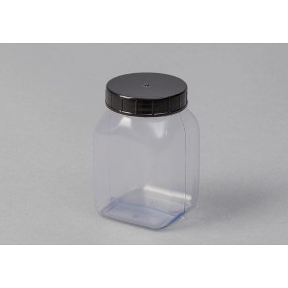 Denios Weithalsflaschen aus PVC, eckig, natur-transparent, 50 ml, 30 Stück