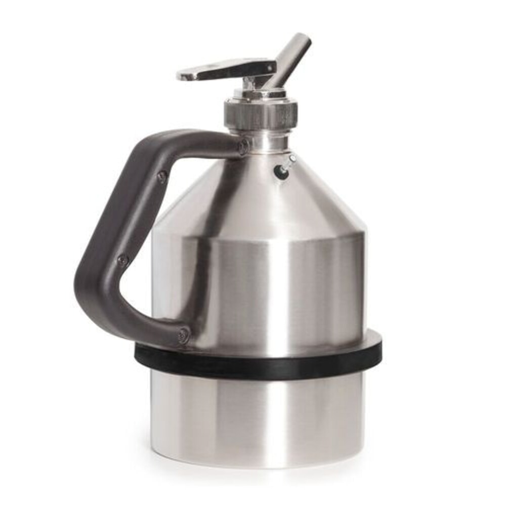 Denios Sicherheitskanne FALCON aus Edelstahl, Erdungsanschluss, Feindosierhahn, 2 l