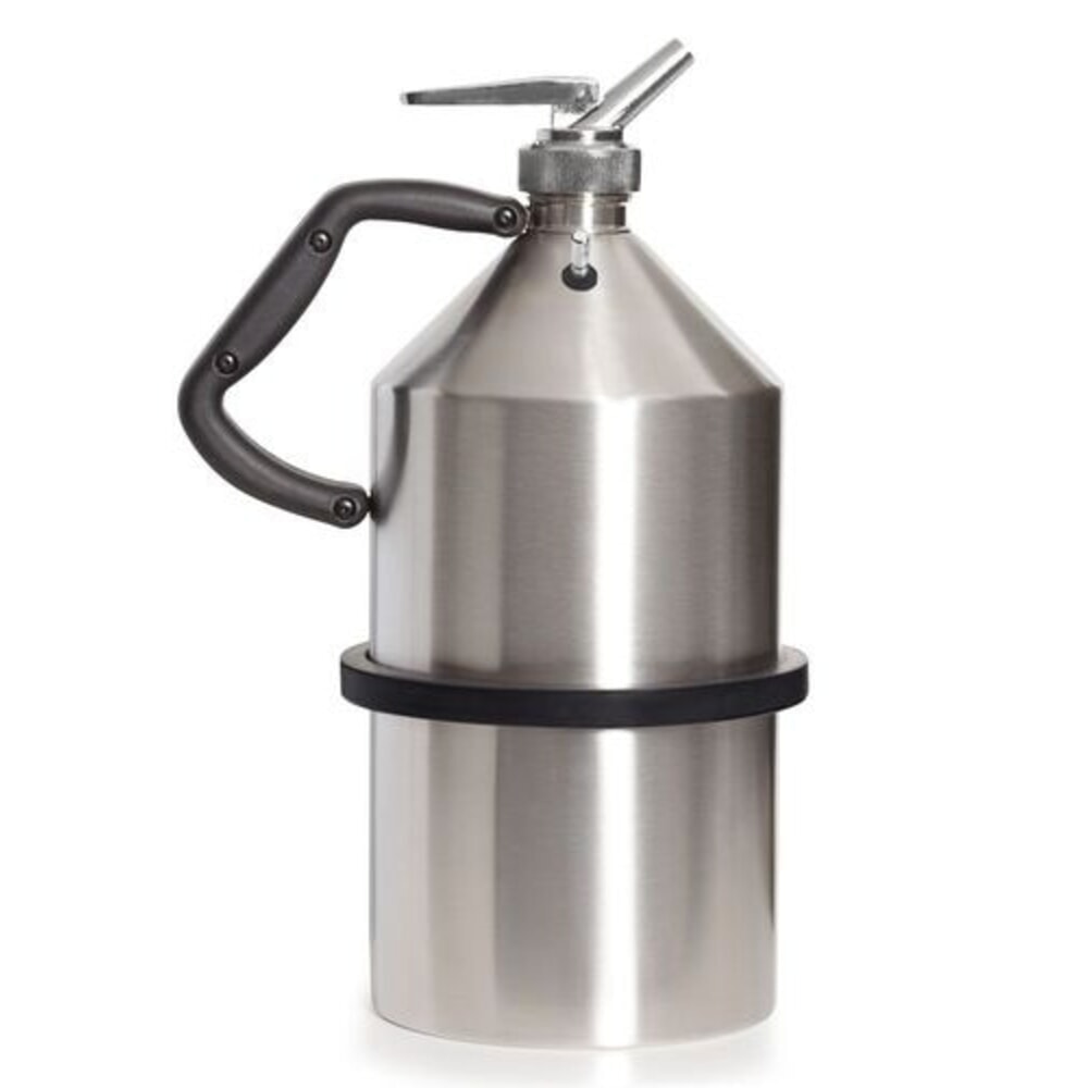 Denios Sicherheitskanne FALCON aus Edelstahl, Erdungsanschluss, Feindosierhahn, 5 l