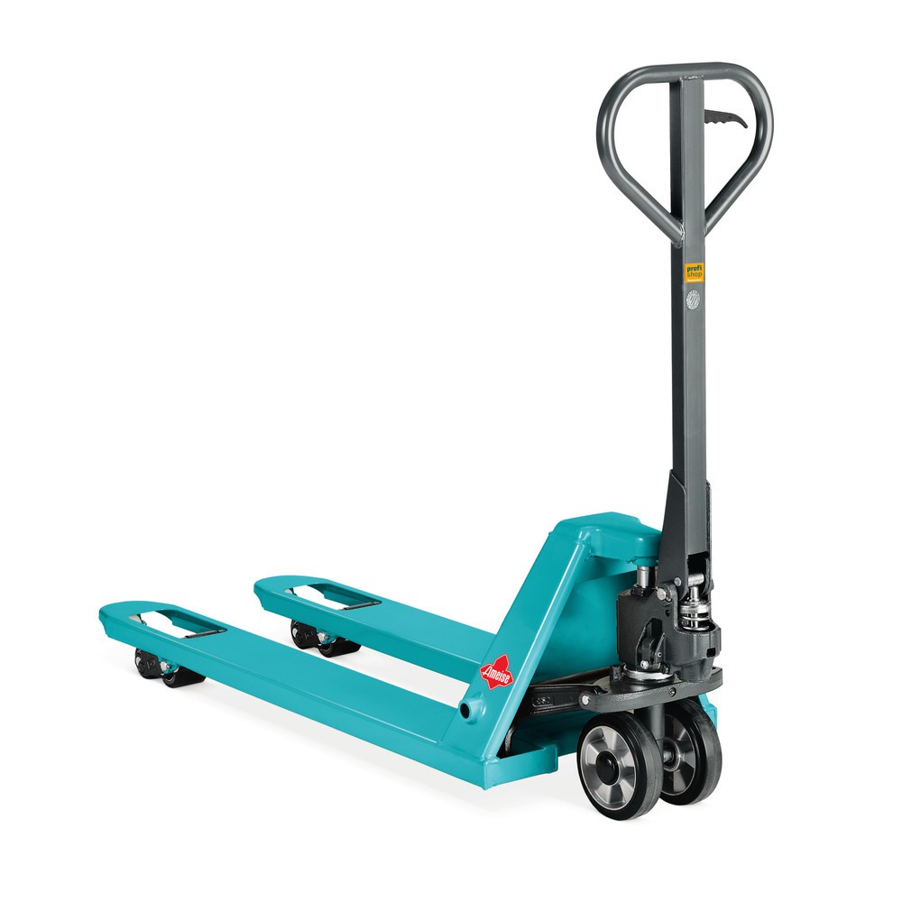 Handhubwagen Ameise® PTM 2.0 mit Schnellhub, Tragfähigkeit 2.000 kg, Gabellänge 1.150 mm, Nylon, Tandemrollen