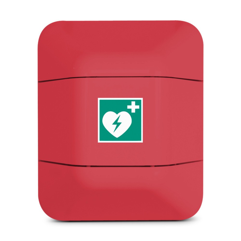 Aufbewahrungsschrank für Defibrillatoren, rot