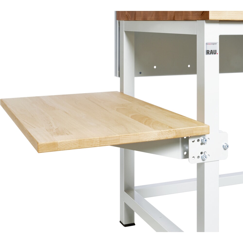 Seitenablage für RAU Packtisch, zur Montage an System-Unterbau, HxBxT 100 mm x 450 mm x 800 mm