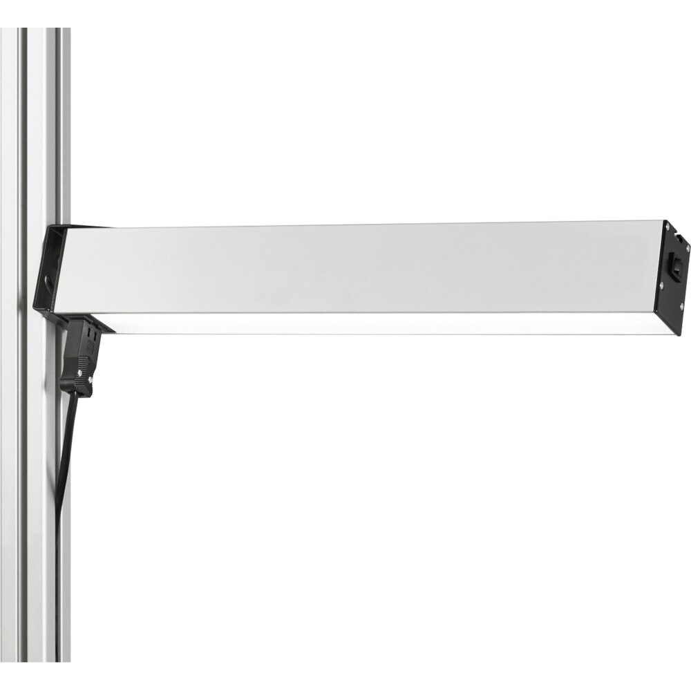 LED-Arbeitsplatzleuchte für RAU Packtisch, seitlich, Breite 500 mm