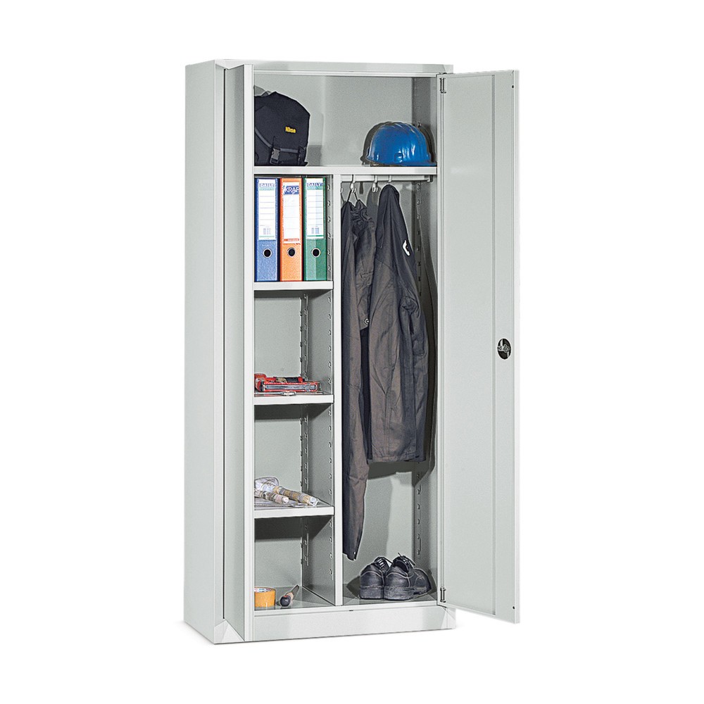 HEMMDAL Akten-/Kleiderschrank, 5 OH, HxBxT 1.800 x 800 x 380 mm, enzianblau