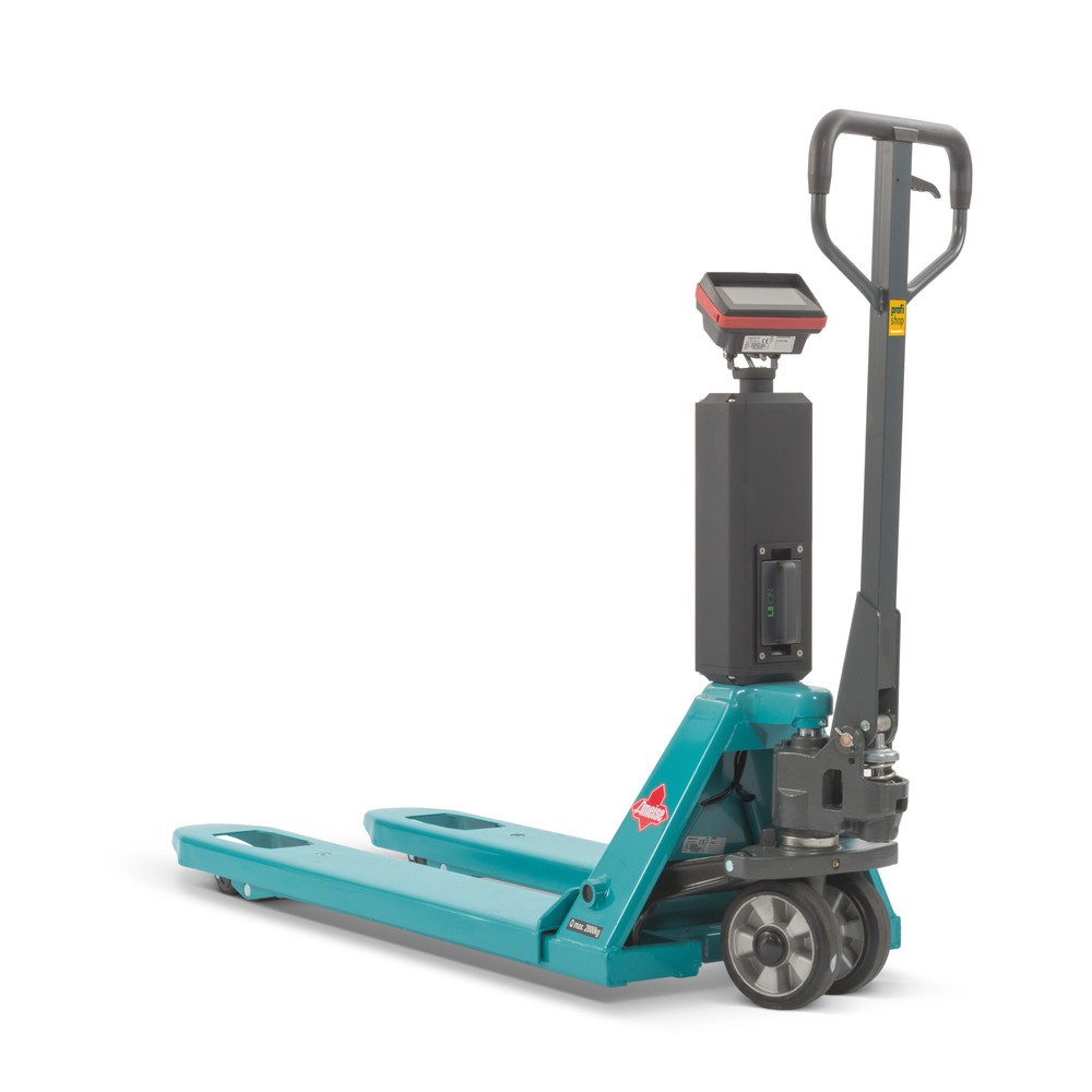 Hubwagen mit Waage Ameise® PTM 2.0 Scale mit Touchdisplay, Tragfähigkeit 2.000 kg