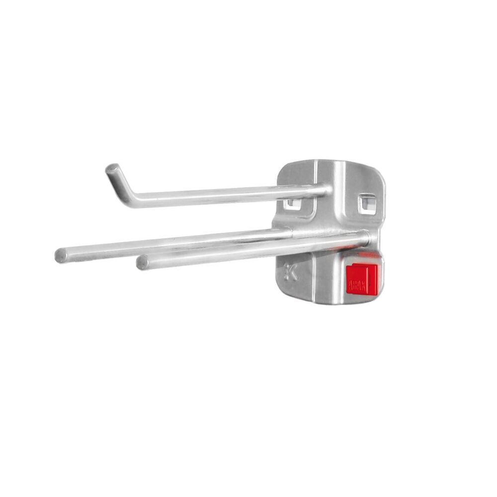 Kappes ABAX Werkzeughalter für Lochplatten, alufarben, 3-fach, Breite 55 mm