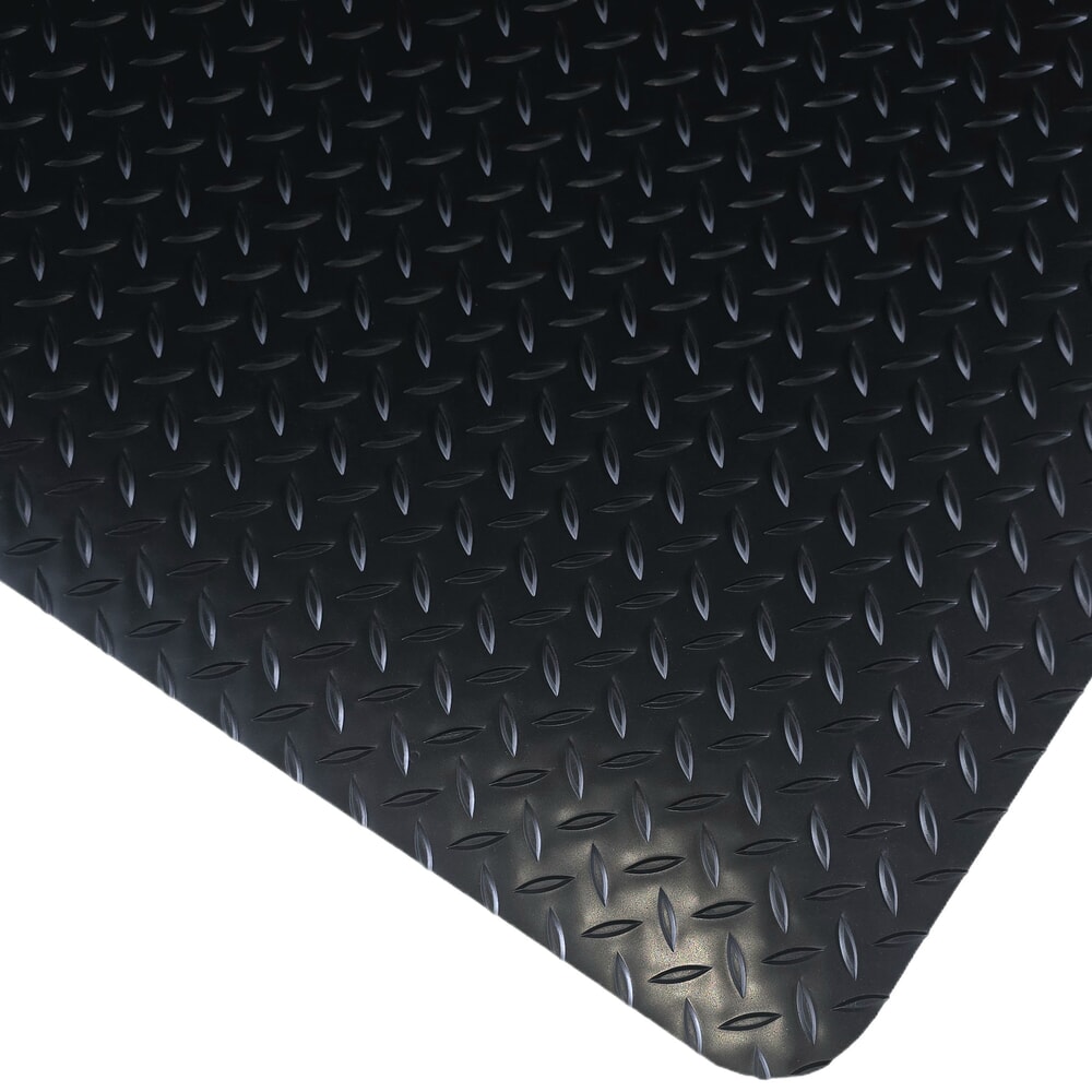 Steinbock® Anti-Ermüdungsmatte ErgoSoft Strong, Rautenprofil, 2-lagig, BxL 600 mm x 1000 mm, schwarz