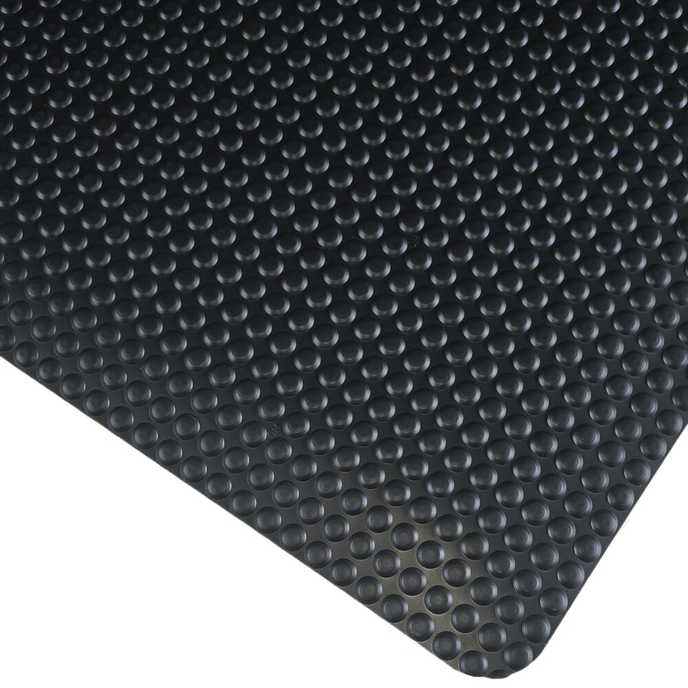 Steinbock® Anti-Ermüdungsmatte ErgoSoft Pro, Halbkugelprofil, 2-lagig, BxL 900 mm x 1500 mm, schwarz/gelb