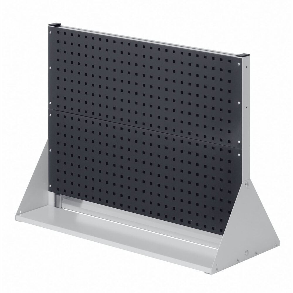 Kappes RasterPlan Lochplatten-Wand, doppelseitig, 4 Lochplatten, HxBxT 760 x 1000 x 430 mm, lichtgrau/anthrazitgrau