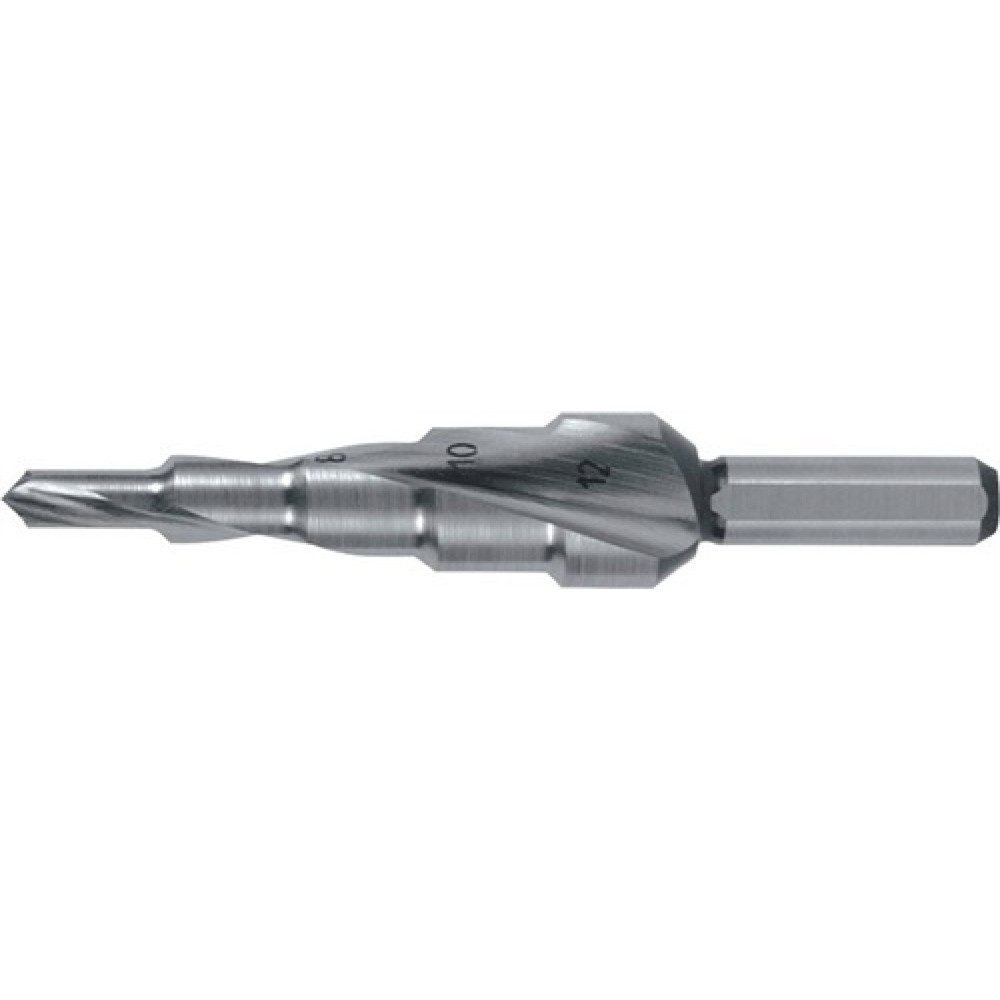 Stufenbohrer Bohrber.4-12mm HSS Spiralnut Stufen 9 RUKO