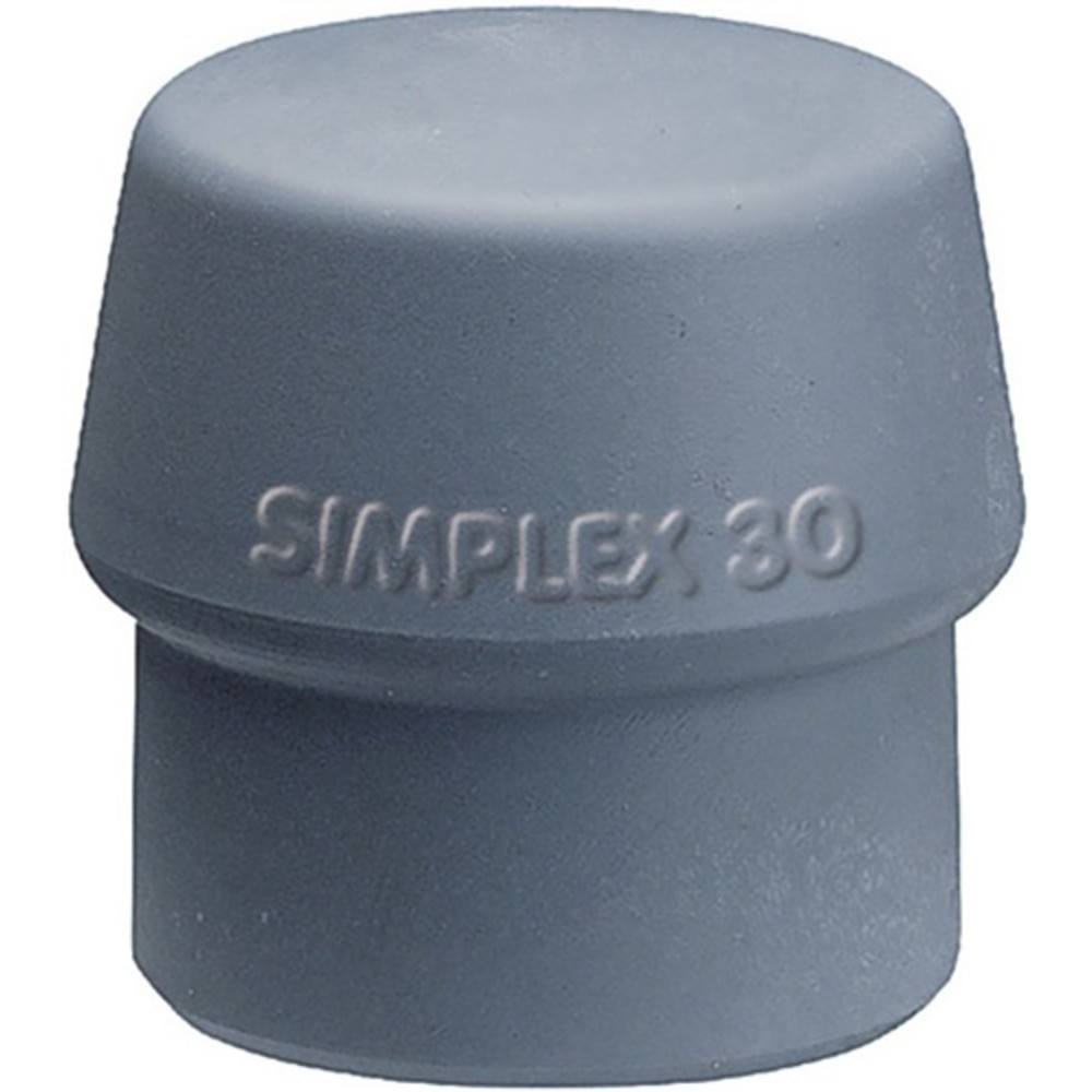 Schonhammerkopf SIMPLEX Kopf-Ø 50mm TPE-mid grau mittelh.HALDER