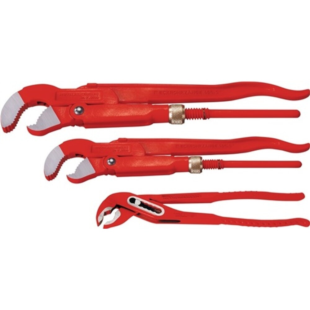 Zangenset 3-teilig 1 1.1/2 Zoll und Wapu 10 Zoll Rothenberger