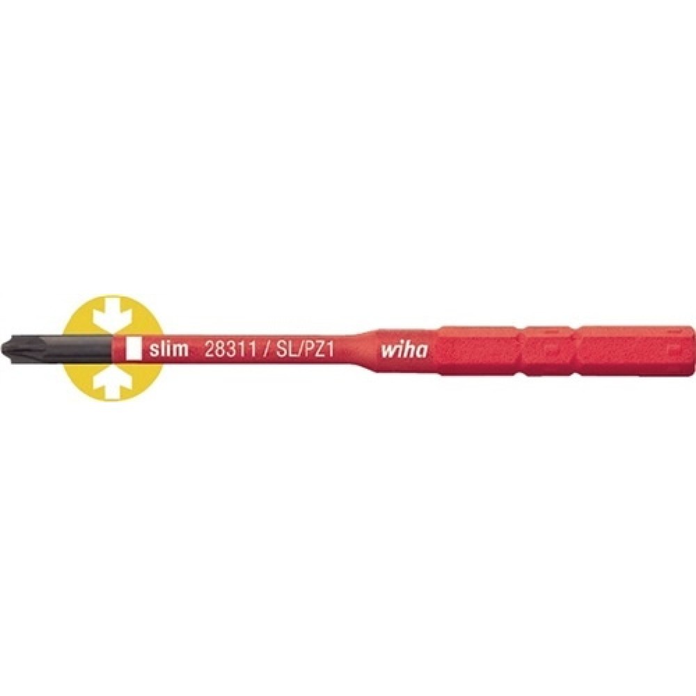 Bit VDE Schlitz/PZD 2x75mm PlusMinus slimBit