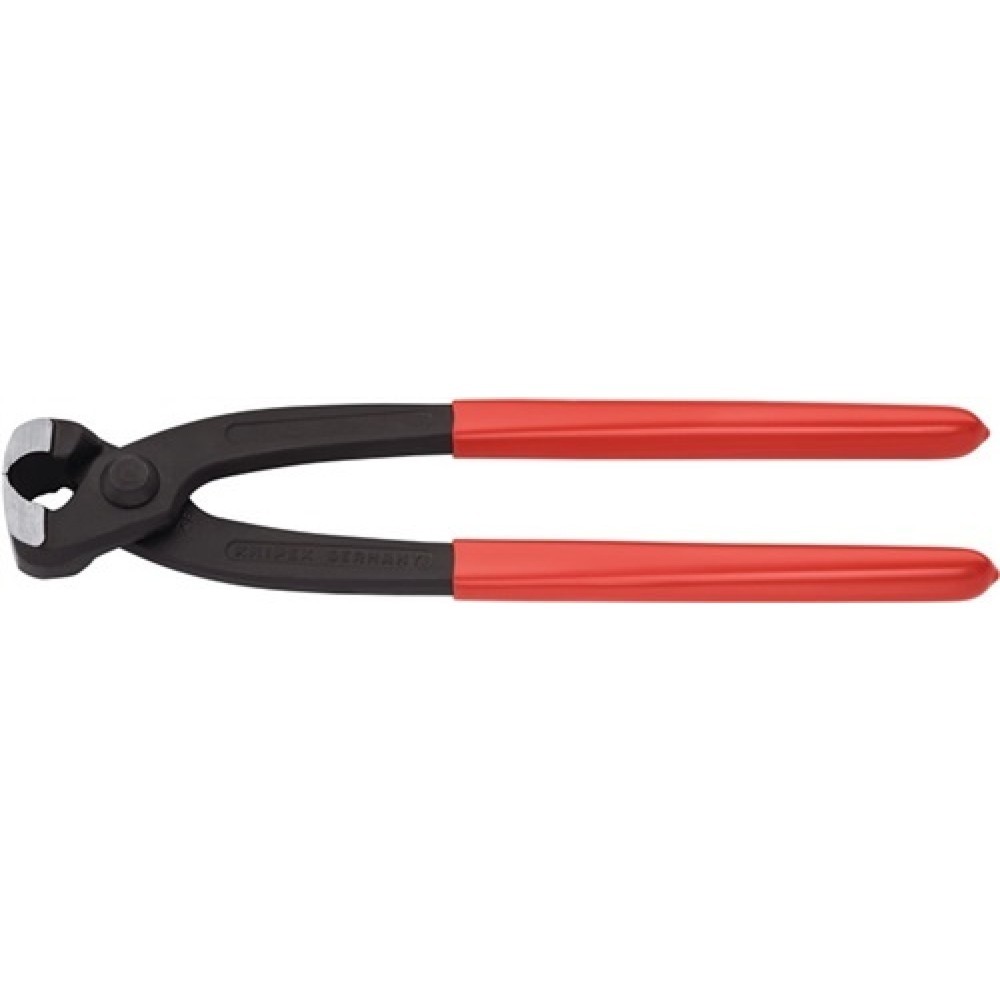 Ohrklemmenzange Gesamt-L.220mm Kopf schwarz atram.Kunststoff-Überzug KNIPEX