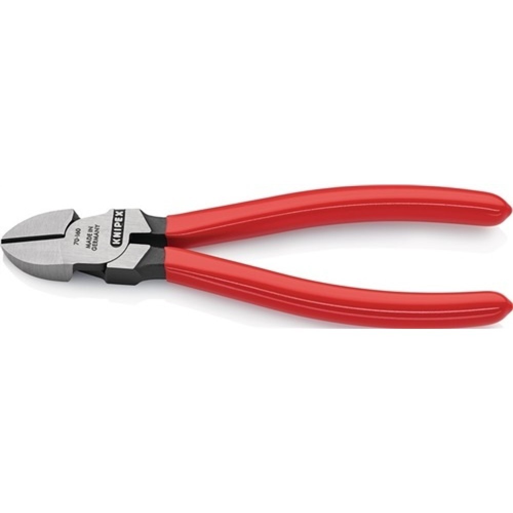 Seitenschneider L.180mm Kopf pol.Ku.-Überzug KNIPEX