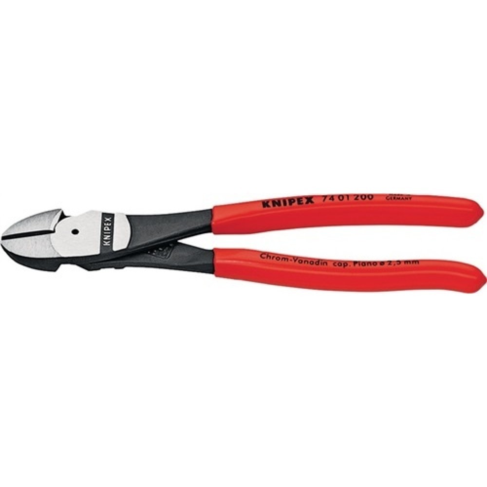 Kraftseitenschneider DIN ISO 5749 L.180mm pol.Form 0 Ku.-Überzug KNIPEX