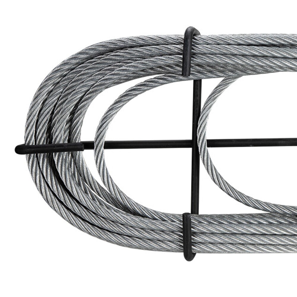 Pfaff Drahtseil für Handseilwinde, DIN 3060 mit Kausche und Sicherheitshaken, Durchmesser 4 mm, Länge 5 m
