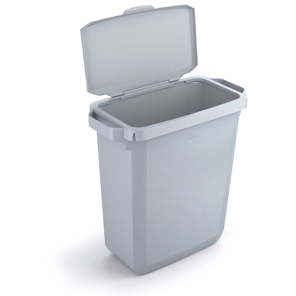 DURABLE Abfallbehälter für Innen DURABIN®, Volumen 60 l, mit Klappdeckel grau