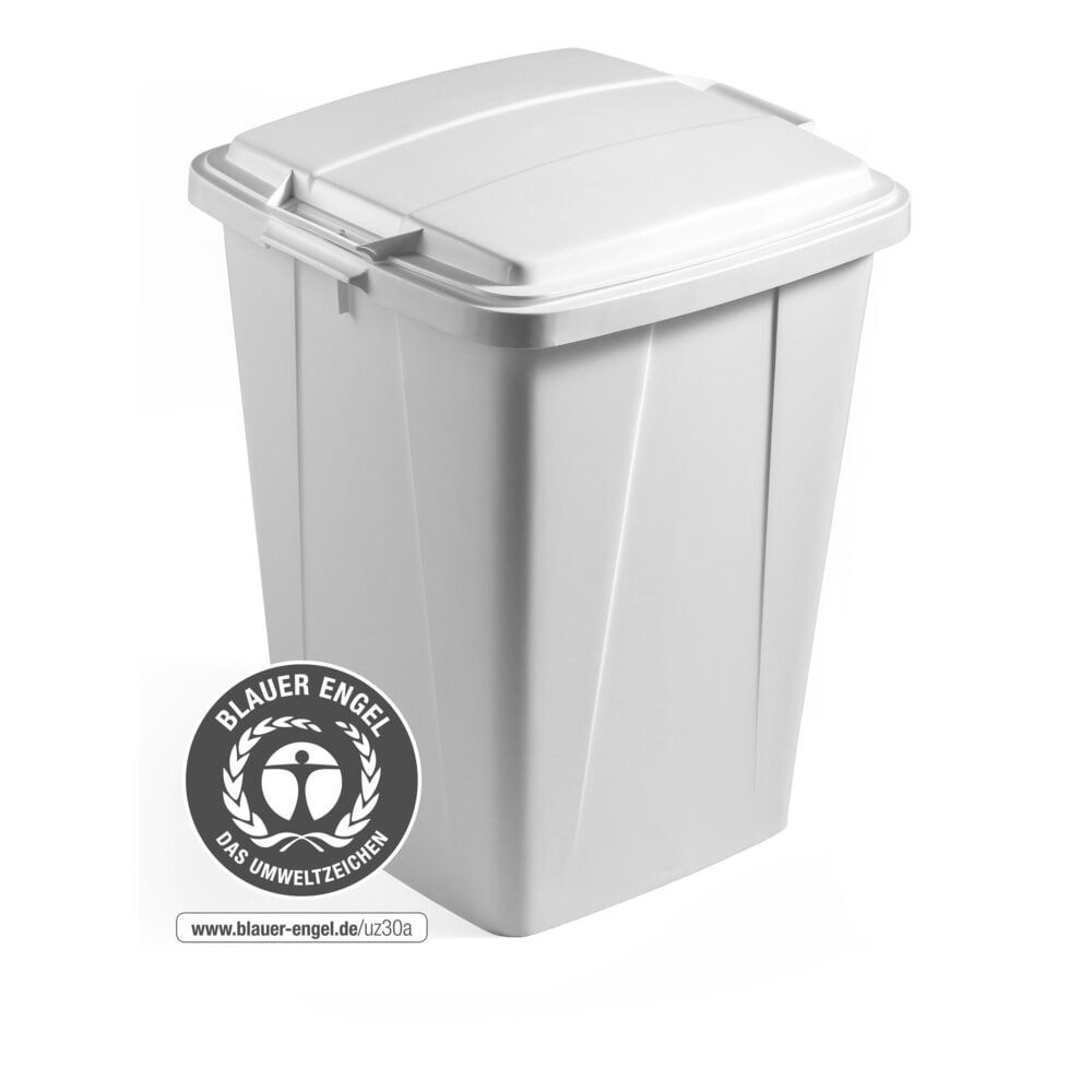DURABLE Abfallbehälter für Innen DURABIN® ECO, Volumen 90 l, mit Deckel, grau