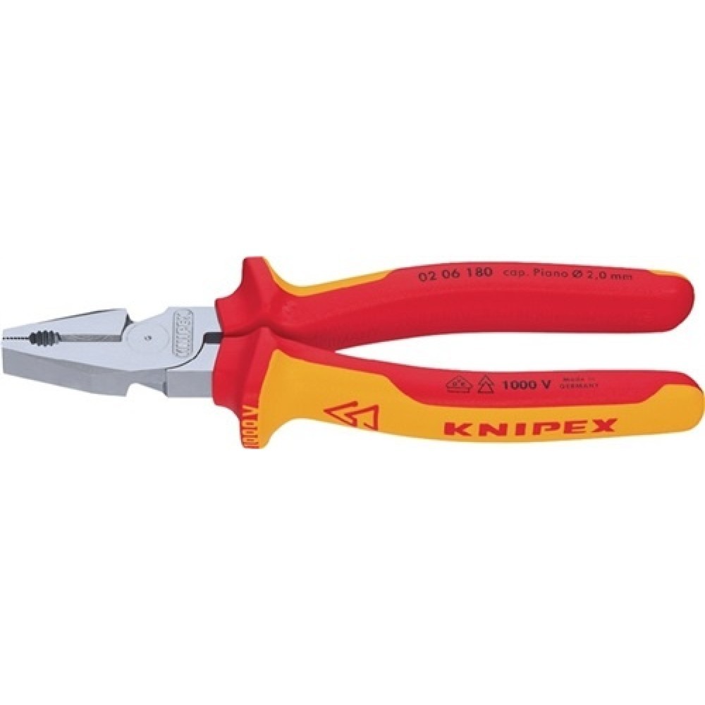 Kraftkombizange L.200mm verchr.2K-Hülle VDE KNIPEX