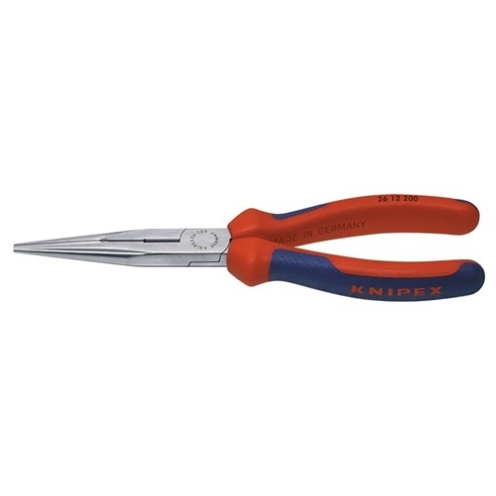 Knipex Flachrundzange L.200mm verchr.ger.2K-Hülle