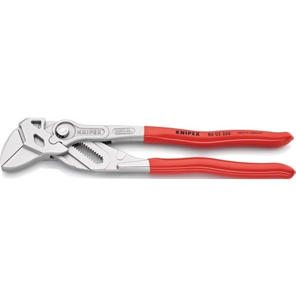 Zangenschlüssel DIN ISO 5743 L.300mm Spann-W.60mm verchr.Ku.-Überzug KNIPEX