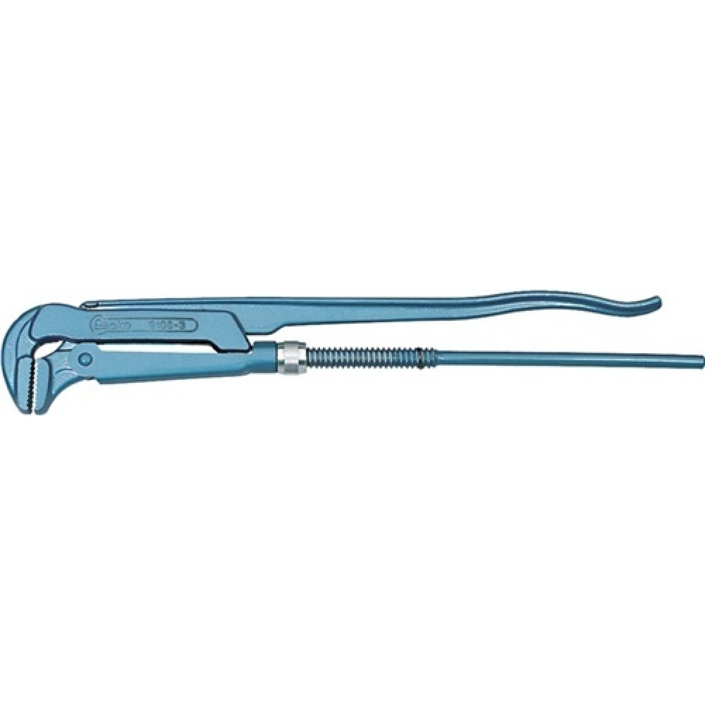 Rohrzange L.670 mm 3Zoll FormA blau einbrennlackiert CV. DIN5234