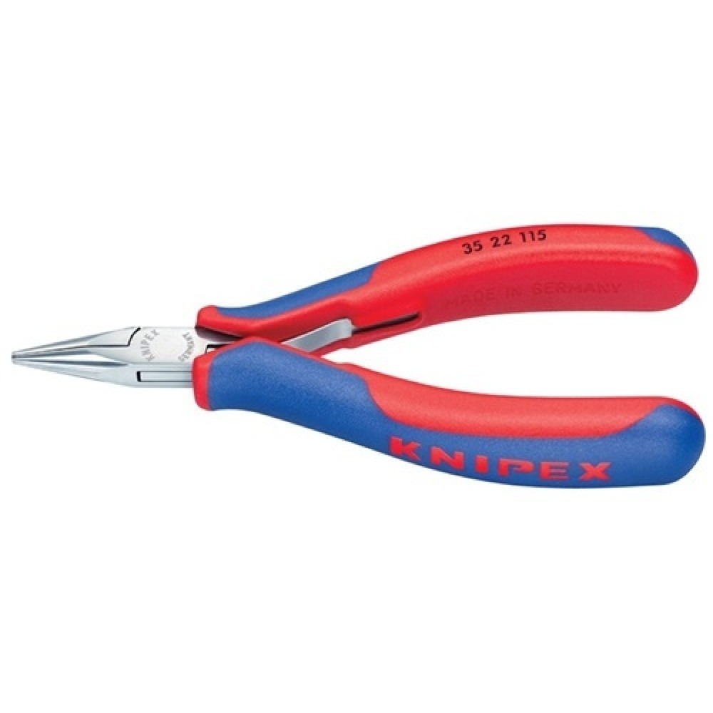 Elektronikgreifzange L.115mm pol. flach-rd. KNIPEX Mehrkomp.-Hüllen