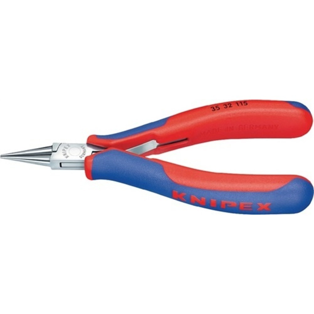 Elektronikgreifzange L.115mm pol. rd./spitz KNIPEX Mehrkomp.-Hüllen