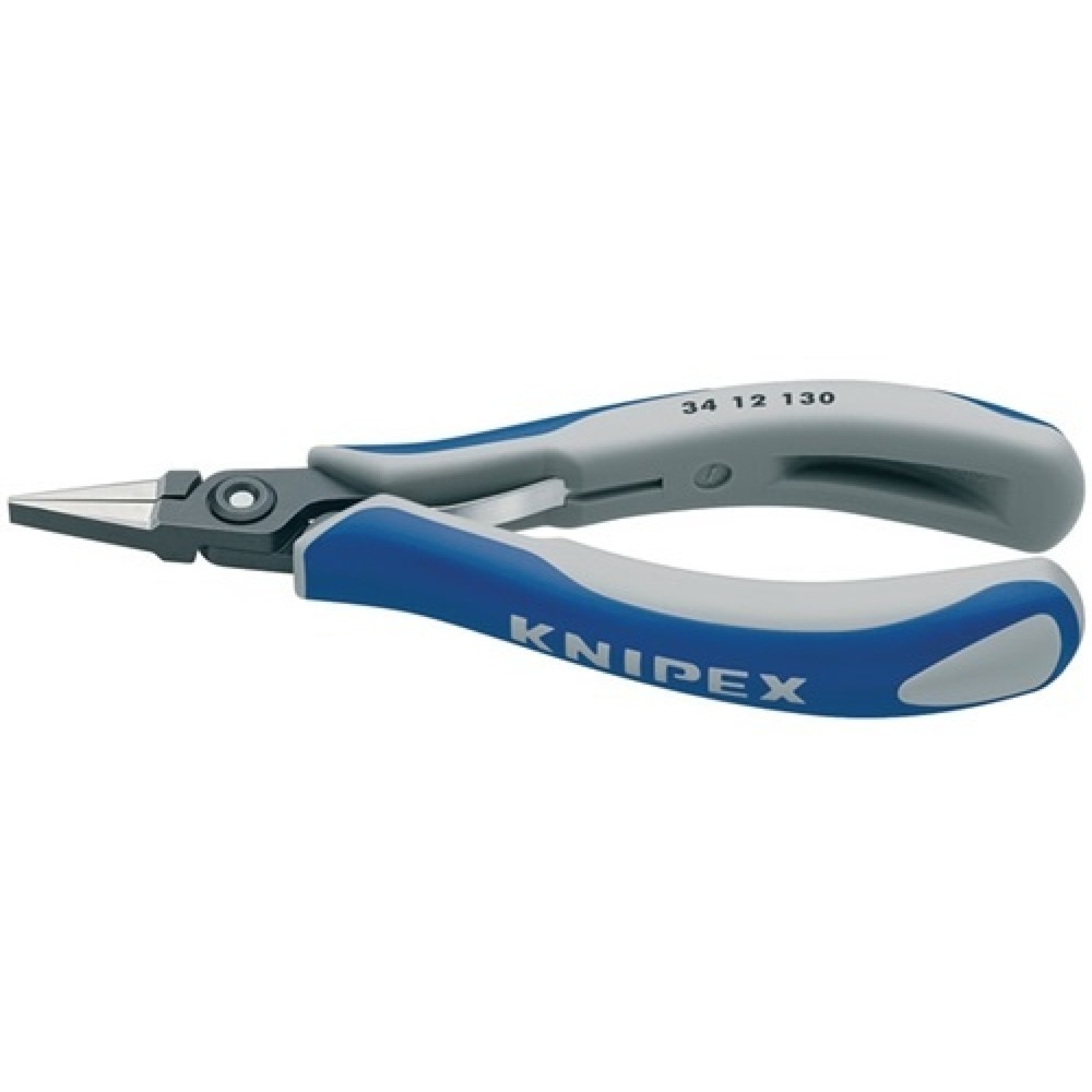 Elekronikflachzange L.135mm pol. gerade-breit KNIPEX m.2Komp.-Hüllen