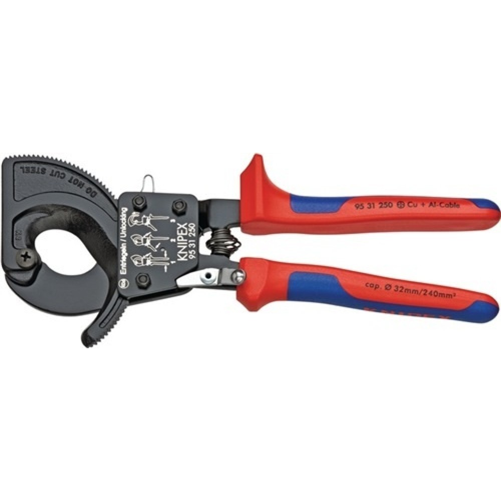 Kabelschneider Gesamt-L.250mm max.32 (240 mm²)mm 2-K.-Hüllen KNIPEX