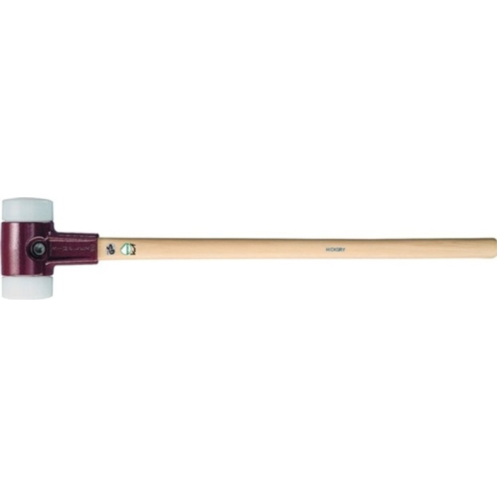 Vorschlaghammer SIMPLEX Kopf-D.140mm mittelhart Superplastik weiss Hickory HALDER