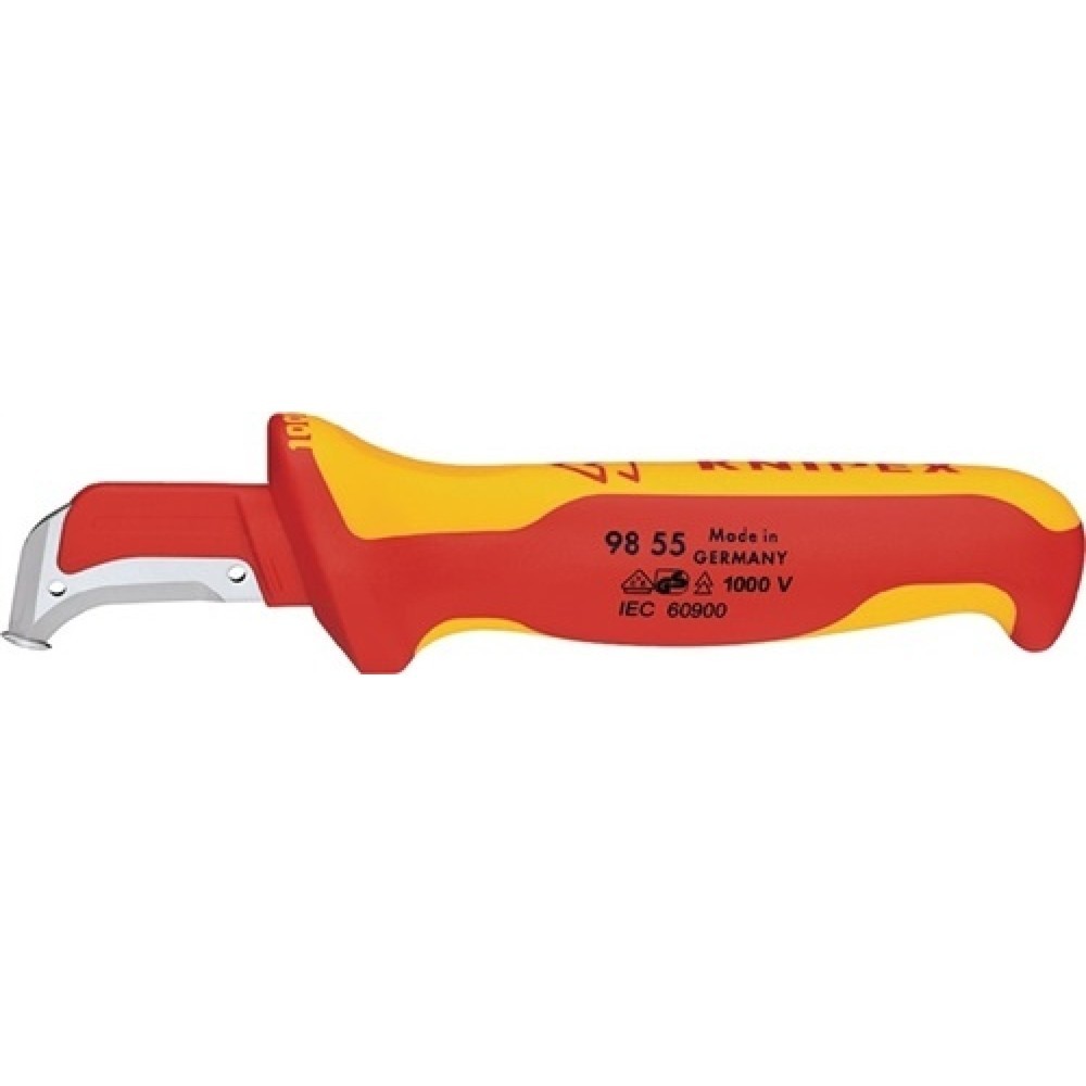 Abmantelungsmesser L.180mm Klingen-L.38mm VDE 2K-Hülle KNIPEX