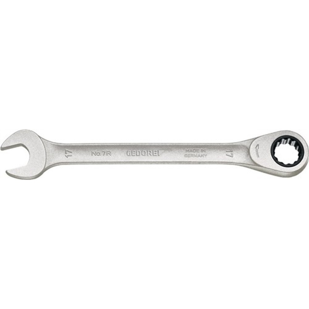 Ring-Maulschlüssel SW 19 mm mit Ringratsche L. 250 mm CV-Stahl
