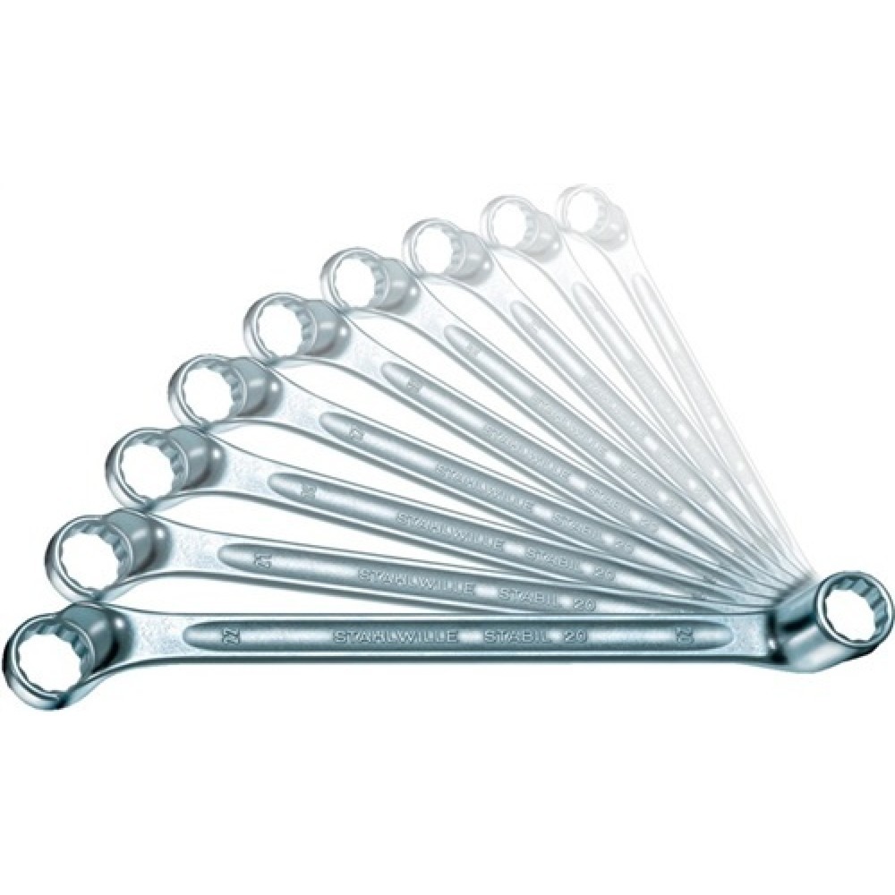 Doppelringschlüssel 24 12x14mm 180mm m.6kant STAHLWILLE