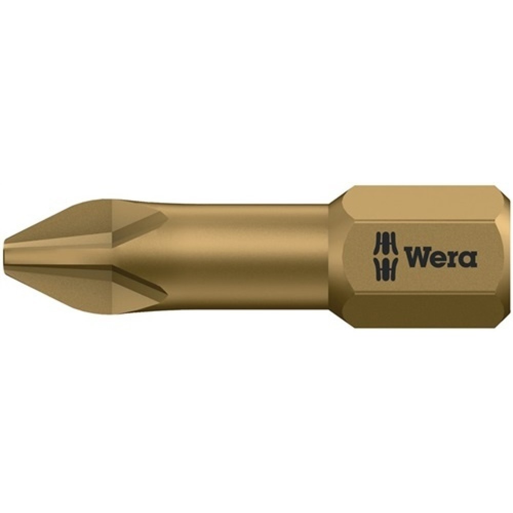 Bit 851/1 TH 1/4 Zoll PH 2 L.25mm Torsionszone, extrahart WERA