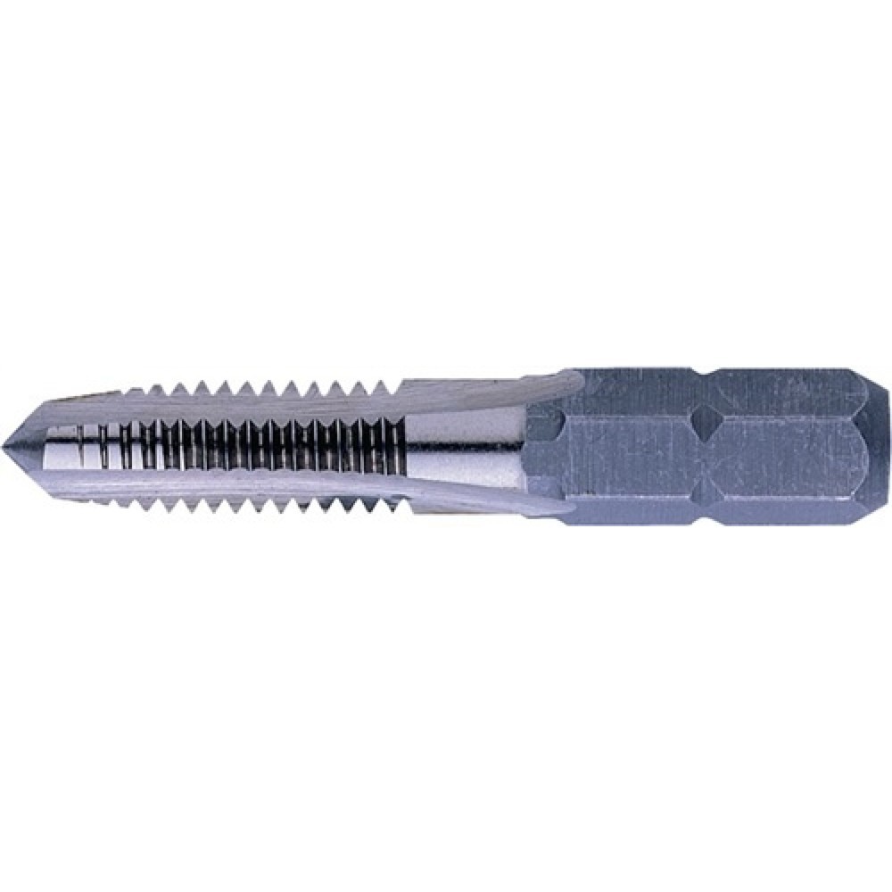 Einschnittgewindebohrer DIN3126 HSSG 1/4 Zoll 6KT-Bit M10x21mm EXACT
