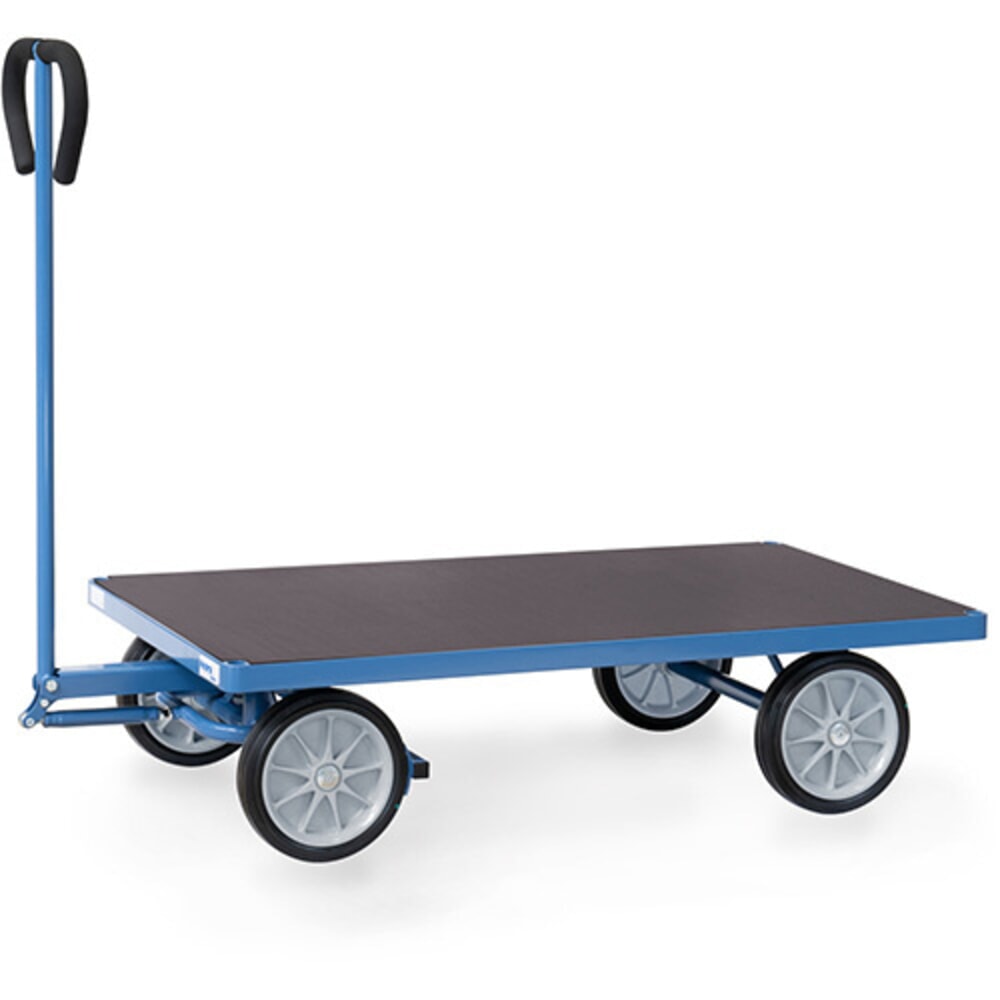 fetra® Handwagen mit Vollgummirädern, HxBxL 1.192 mm x 709 mm x 1.472 mm, Tragkraft 500 kg